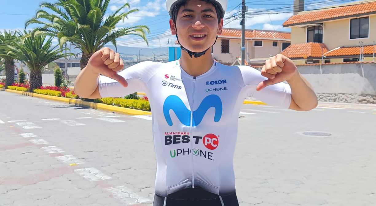 Anthony David Trávez Galarza, a sus 17 años, ha cumplido su primera meta: unirse al Movistar Best PC, equipo de categoría Continental en el país